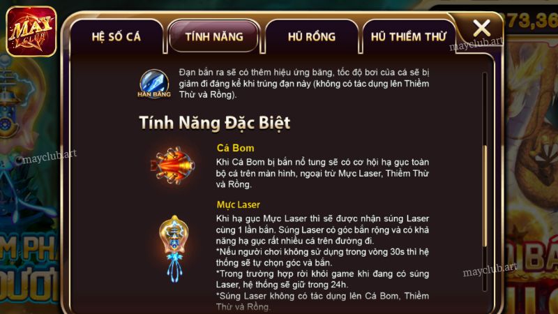 Hướng dẫn bắn cá thần tài với Mayclub